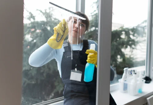Nettoyage de vitres intérieures et extérieures aux Trois-Moutiers